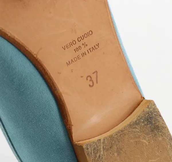 Alberto la Torre blue suede ballet flats size 37 - Image 7