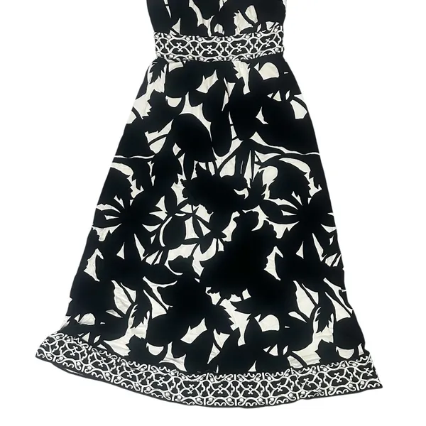 White House Black‎ Market Strapless Maxi Dress XS Black Ivory Y2K Graduation - Image 3