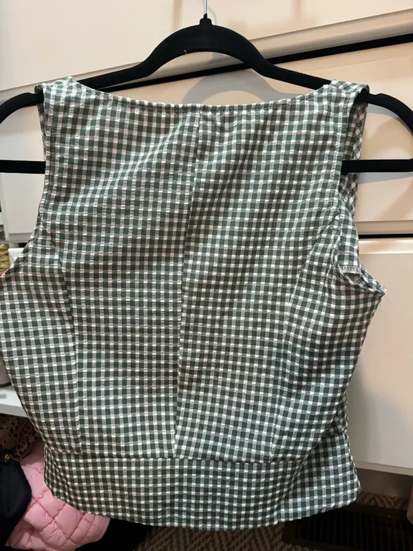 SheIn Gingham Button up Top - Image 2