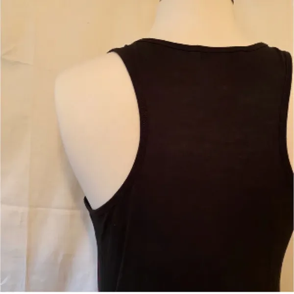 NWOT CAbi Heart of CAbi Mesh Overlay Tank Top Purple Black Size Large - Image 6