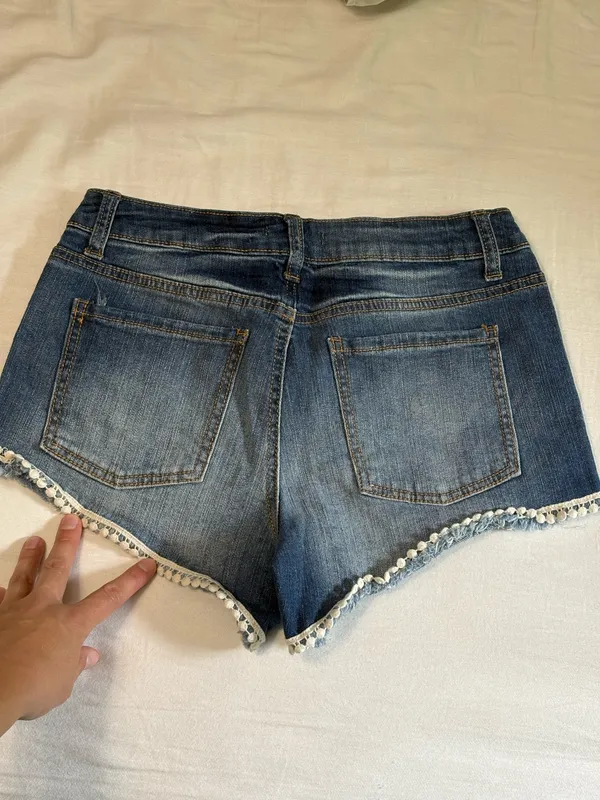 Altar'd State Jean shorts with boho fringe  - Image 2
