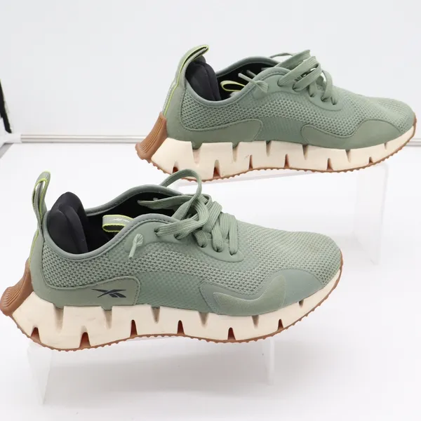 Reebok Zig Dynamica 2.0 Sage Green Running Shoes Womens Size 8.5 - Image 3