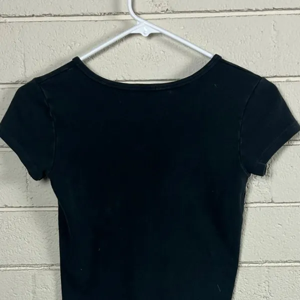 Brandy Melville Black Ashlyn Top one size - Image 6