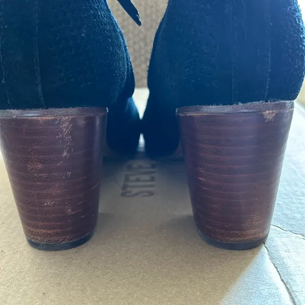Toms Women’s Lunata Black Suede Mid Block Booties Size 9‎ - Image 6