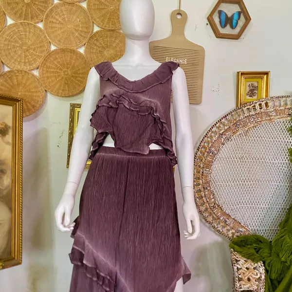 Free People If Only Set in Chocolate Merlot - Image 3