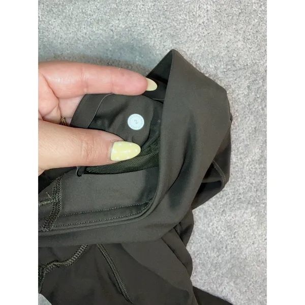 Lululemon Base Pace High-Rise Crop 23" Dark Olive 2 - Image 3