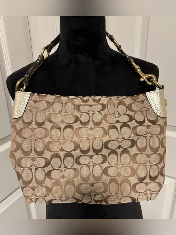 Coach F16879 Bleeker Leather Floral Carly Shoulder Bag - Image 7