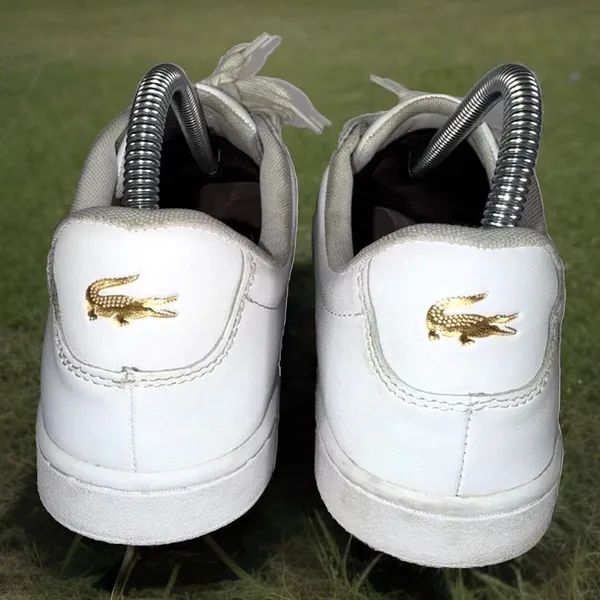 LACOSTE Hydez Sneaker In All White Leather Women's Size US 7.5 119-2-P SFA - Image 5