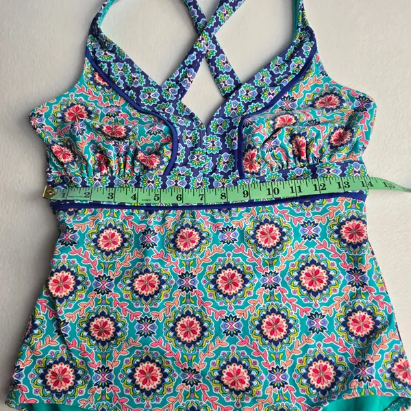 Catalina‎ Medallion Print One Piece Swimsuit Multi Color CTL37183 Size L 12-14 - Image 7