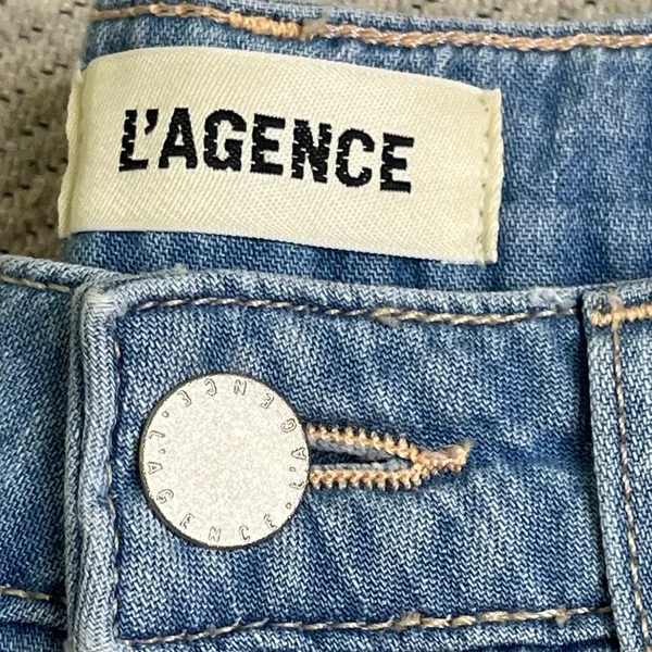 L’Agence Alicent High Rise Wide Leg Havana Blue Jeans, Size 25 - Image 10