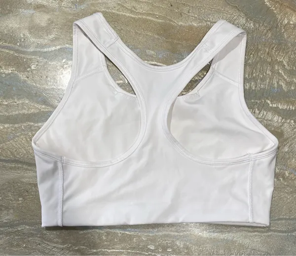 Nike Women's Swoosh Medium Support No Padded White Sports Bra Size L - Image 4