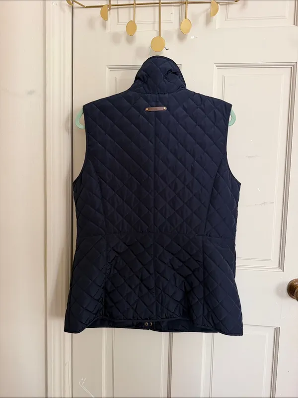 Lauren Ralph Lauren Navy Quilted Vest in Size Large - Image 4