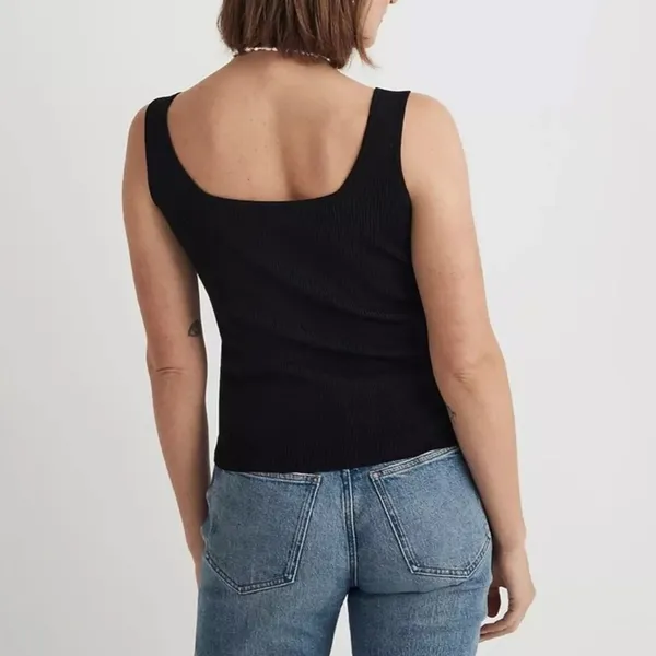 Madewell rib squareneck sweater tank - Image 2