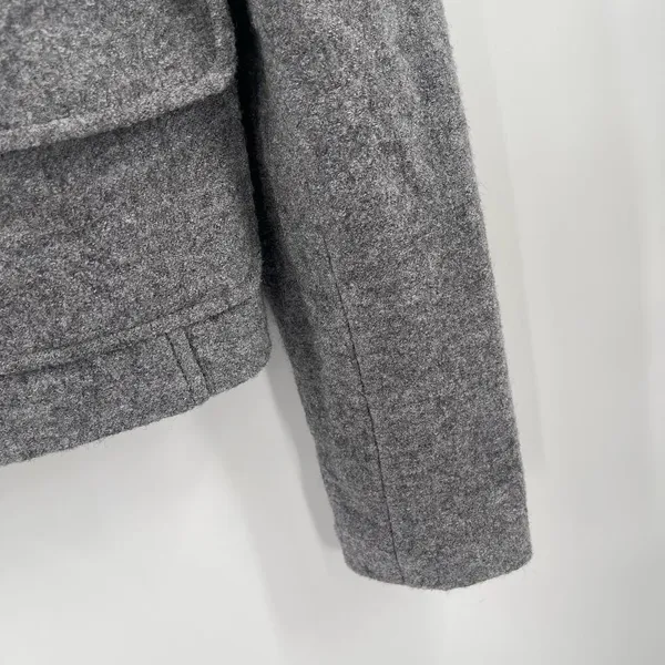 ANN TAYLOR Blazer Size Medium Wool Blend Gray Business Casual Office Work Career - Image 10
