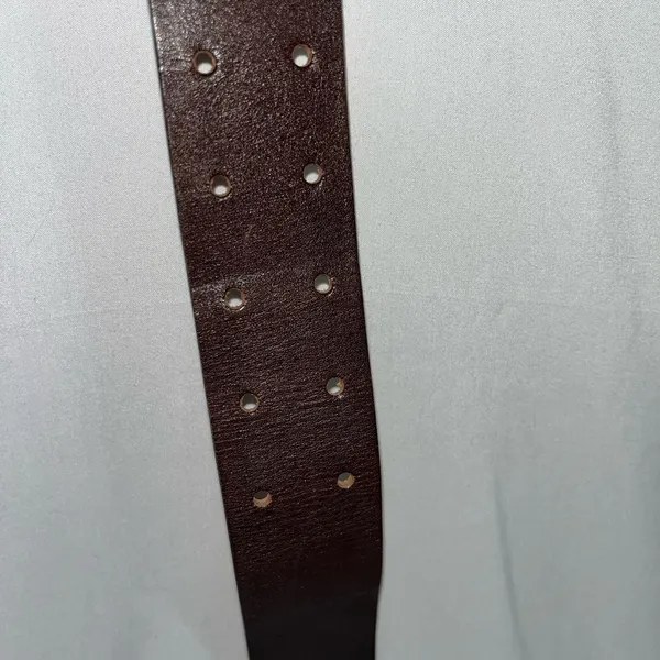 HAROLDS, leather belt size large. Brown - Image 5