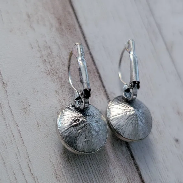 Turquoise Tone & Silver Tone Dangle Earrings for Pierced Ears - Image 6
