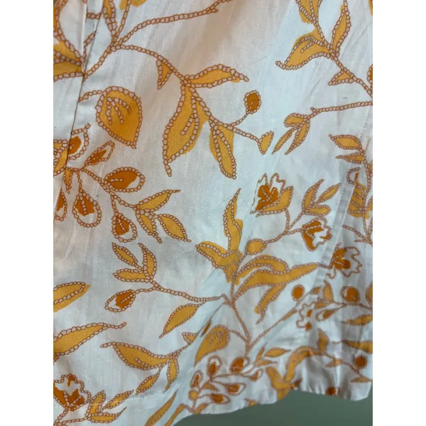 Anthropologie Maeve Floral Sweetheart Mini Dress criss-cross back, size XL - Image 14