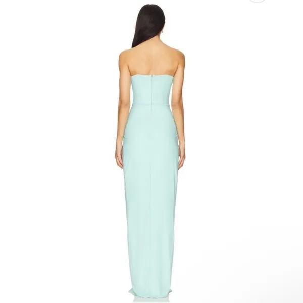 Deme By Gabriella X Revolve Pearl Gown Long Dress Size S flaw - Image 3