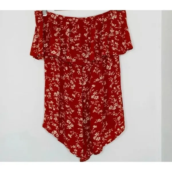 ✨Princess Polly Brown orange floral Romper✨ - Image 10