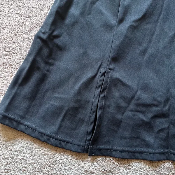 QINSEN Black Athletic Skort with Built-in Shorts Tennis Golf Running Size L - Image 4
