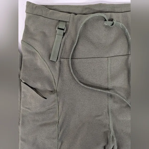 New Free people MOVEMENT army green leggings activewear sz medium m high rise - Image 3