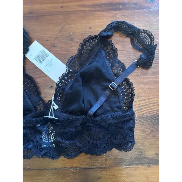 Eberjey The Mariana Whispers Bralette Sz Small Lacey Black NWT $88 - Image 6