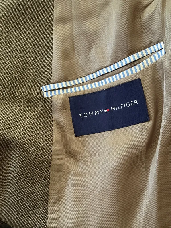 NWOT Tommy Hilfiger Topue skarkskin Worsted Wool blazer sport coat suit Sz 40 R - Image 8