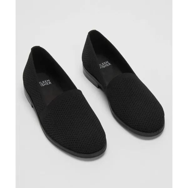 Eileen Fisher Black‎ Demi Knit Stretch Loafer - Image 8