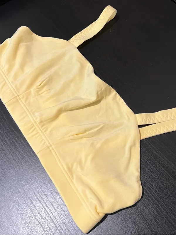 NWOT HUHA Women's Adjustable‎ Tata Mineral Bra Yellow Limoncello Size LARGE - Image 4
