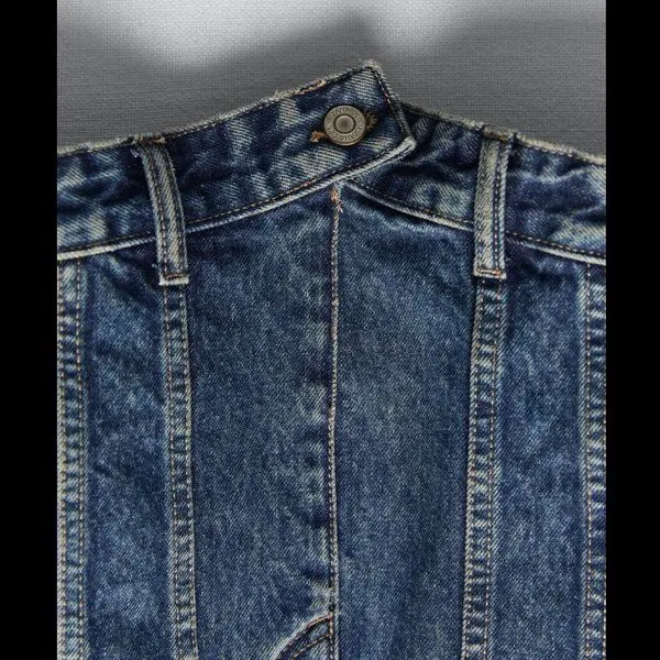 Zara Nwt Denim Trf Dress - Image 11