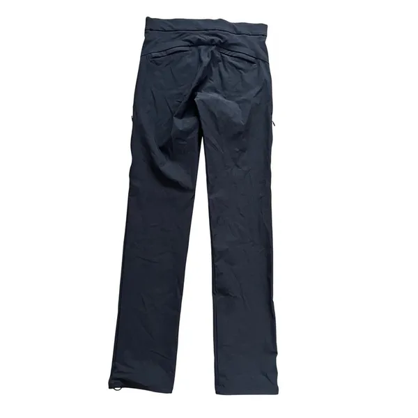 Athleta Wander Straight Pants 4T Black Athletic‎ Yoga Pants Hiking Zip Pockets - Image 4