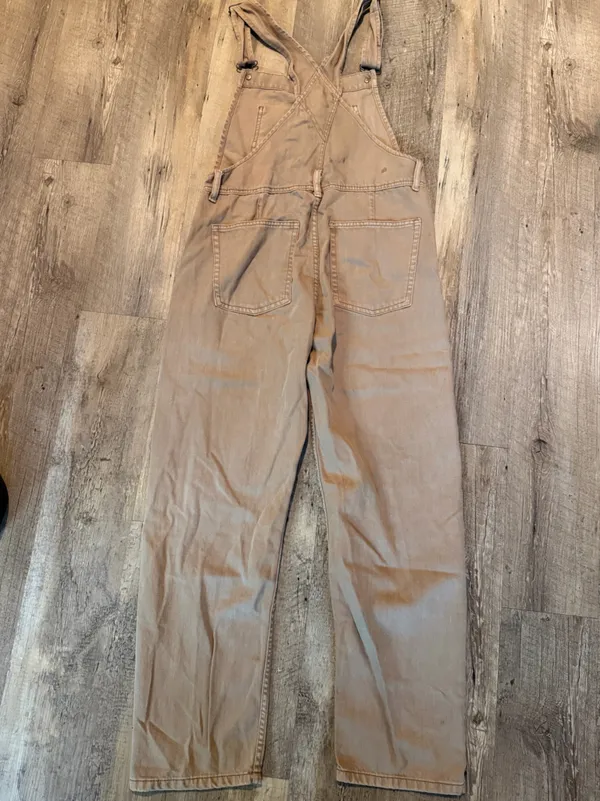 Free People Women's Ziggy Brown Overalls with Bib Pocket - Image 6