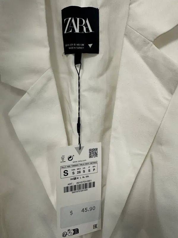 ZARA Linen Blend Vest - Image 2