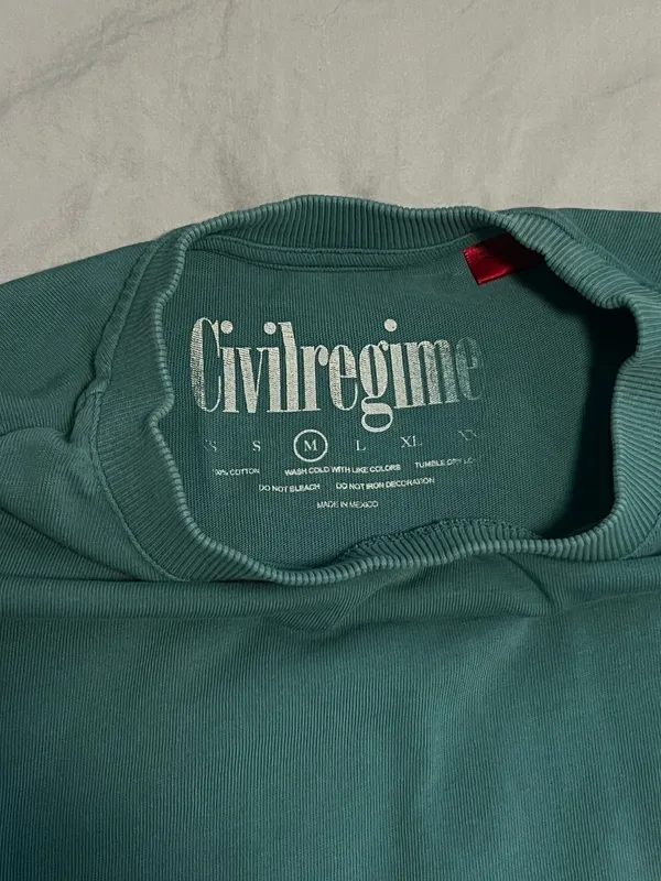 Civil Regime Teal T-Shirt - Image 4