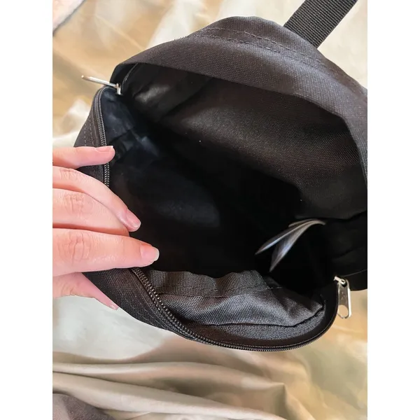 JanSport Half Pint Mini Backpack Day Bag for Travel Black Back To School Fun EUC - Image 7