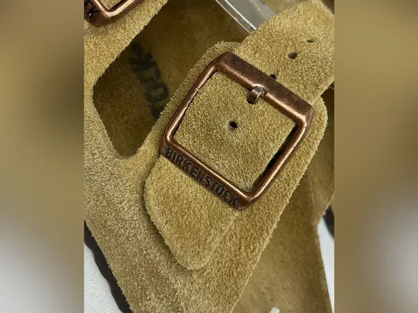Birkenstock Arizona Taupe Suede Sandals Slides Women’s Size 36 - Image 4