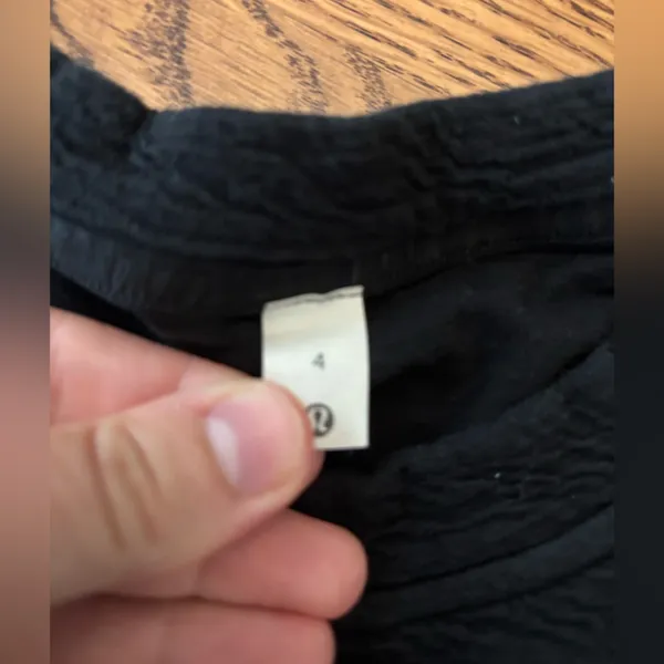 Lululemon Black Textured Top - Image 3