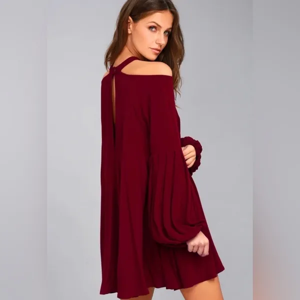 Free People Drift Away Cold Shoulder Tunic Top / Dress - Image 5