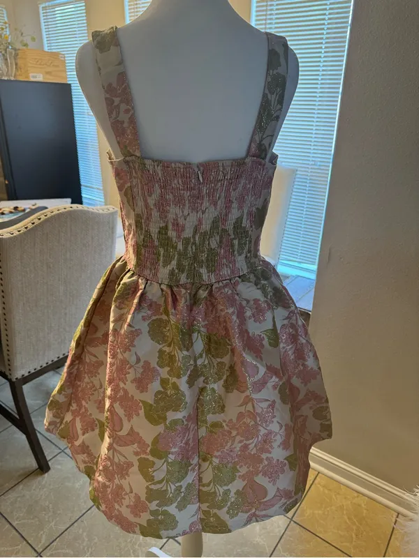 Beautiful Fate floral jacquard hoco cocktail dress - Image 3