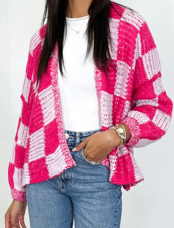 Boutique Pink Cardigan - Image 3