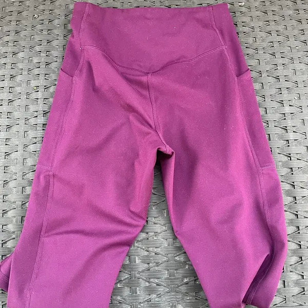 Girlfriend Collective Purple Compressive High Rise Leggings - Image 2
