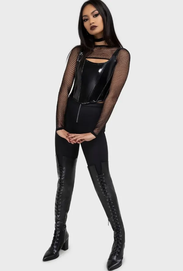 Killstar Ankh Eveninghill Boots Black Size 8 - Image 3