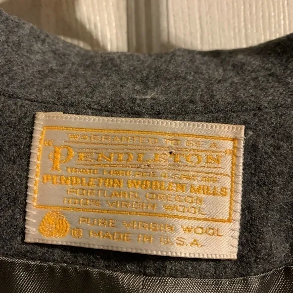 Pendleton Women’s Size Small Charcoal Grey Jacket 100% Wool Made‎ in the USA - Image 3