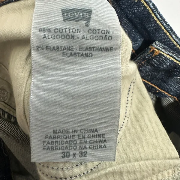 Levis Demi Curve Bootcut Jeans Womens 30 Dark Wash Distressed Whiskering Y2K Vtg - Image 6