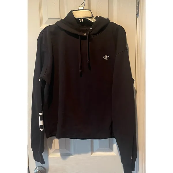 Champion Black hooded sweatshirt, Size XL, $22, B52 - Image 3