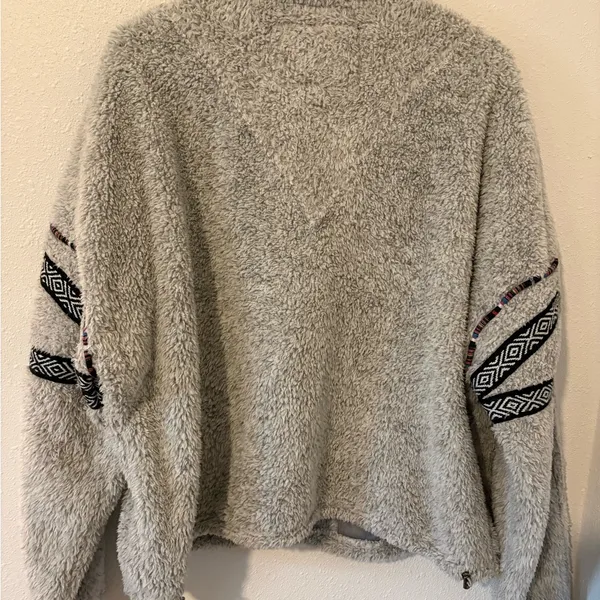 STS Ranchwear Gray Fleece Pullover Jacket Size L - Image 2
