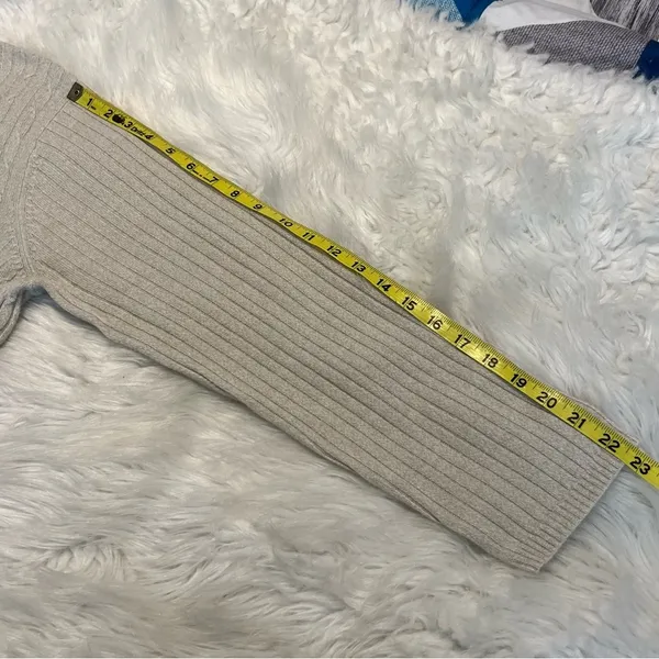 Vintage Mock Neck Sweater Women’s XL Soft Neutral Color Cable knit - Image 6