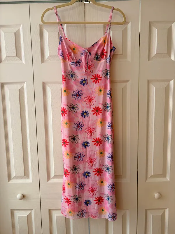 Pretty garbage floral dress Pink - Image 4