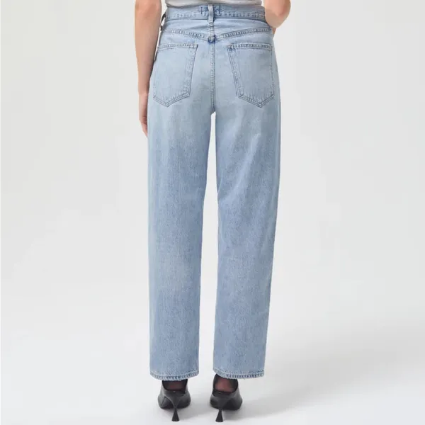 Agolde Suburbia Criss Cross High Waisted Upsized Jeans - Image 2