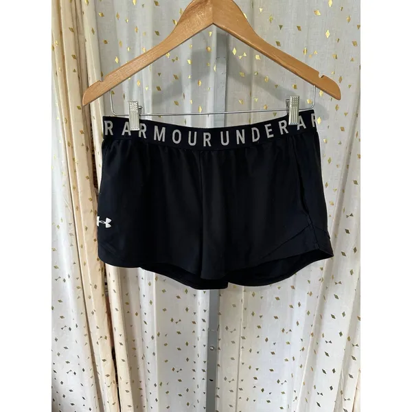 Under Armour Women's Play Up Heatgear Side Pockets Pull On Shorts M - Image 4